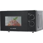 KLAMER Mikrowelle KMW-20, 20 Liter, 700 Watt, 9 Leistungsstufen, Grill- und Auftaufunktion, 35-Minuten-Timer, inkl. Drehteller & Grillrost, energieeffizient, schwarz