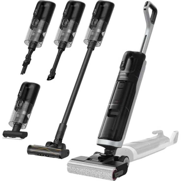 DREAME H14 Dual Nass-Trockensauger 5-in-1, 18.000 Pa Saugkraft, flaches Design, intelligente Dosierung, 60 °C Bürstenreinigung, GlideWheel-System, LED-Bürstenkopf – Bild 1