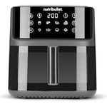 NutriBullet Crisplite Vision NBA0811DG, Luftfritteuse mit 8 l Kapazität, digitale Steuerung 80-200 °C, PFAS-frei, 8 automatische Einstellungen, Mattschwarz, 2000 W, spülmaschinenfester Korb