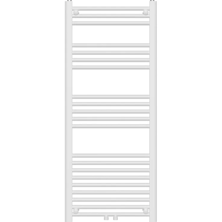 Neu.Haus Voss Handtuchheizkörper, 120x50 cm, weiss, platzsparendes Design, Heizleistung 500 W