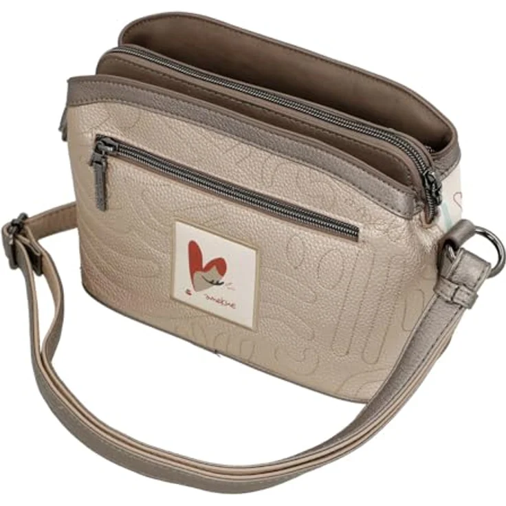 Anekke Olympia Umhängetasche 27 cm, Damenhandtasche mit Reißverschluss und verstellbarem Riemen, robustes Polyurethan – Bild 5