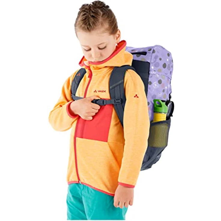 VAUDE Puck 14 Kinderrucksack, wasserdicht mit Regenhülle, in pastel lilac, 1-tlg. – Bild 3