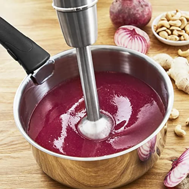 Moulinex Powelix Life DD95HD Stabmixer, 1200 W, robuste Klingen, Pürieraufsatz mit 2 Texturen, ergonomischer Geschwindigkeitsregler, spülmaschinenfeste Teile, Püree-Zubehör – Bild 8