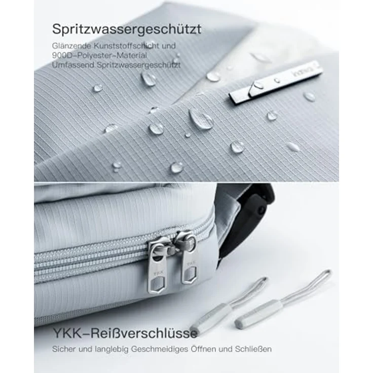 Inateck Sling Bag X, Kompakte Wasserdichte Brusttasche für Herren und Damen, Crossbody Umhängetasche in Schwarz – Bild 3