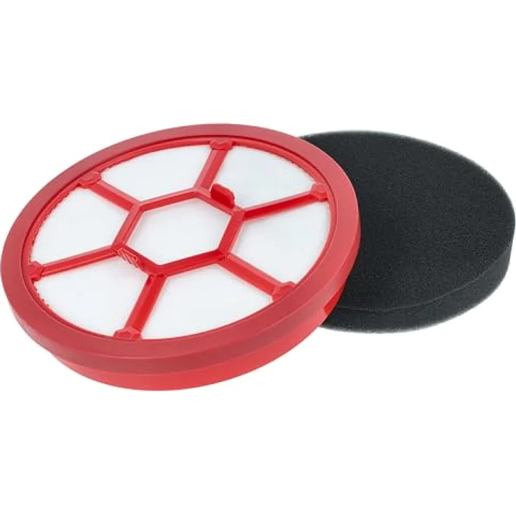 vhbw Motorschutz-Filter für Dirt Devil Rebel 25HF, 25HFC, 35Parquet, 20, 22, 25HE, 35, schwarz, abwaschbar, kompatibel, mit hoher Staubfilterung – Bild 1