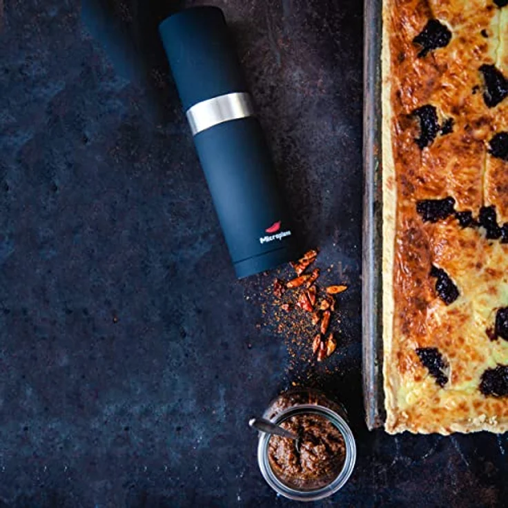 Microplane Chili-Mühle für getrocknete Chilischoten in Edelstahl Schwarz – Bild 6