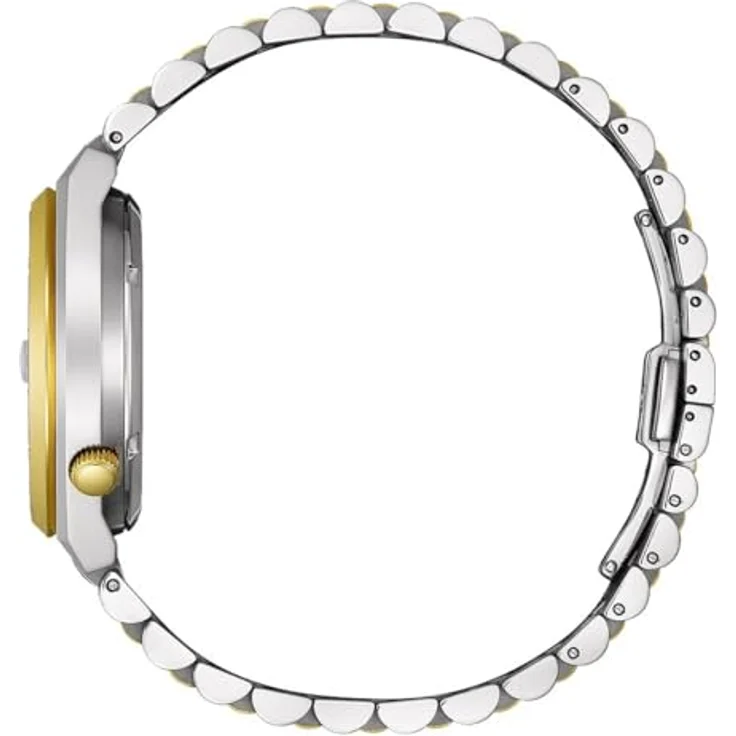 Citizen NK0024-54X Herrenuhr TSUYOSA 60, Automatik 40mm, Edelstahl Bicolor mit grünem Zifferblatt und Datumsanzeige – Bild 3