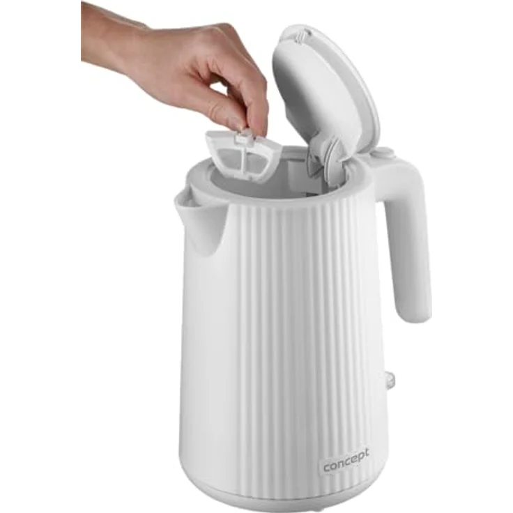 Concept RK2390 Wasserkocher, 1,7 l Volumen, Strix-Markenanschluss, weiß – Bild 5