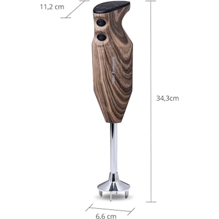 ESGE-Zauberstab Design Edition 91001/91003/91012/91021/91022, Stabmixer mit 200 W, bis zu 17.000 U/Min, AC-Motor, inkl. Multimesser und Schlagscheibe – Bild 6