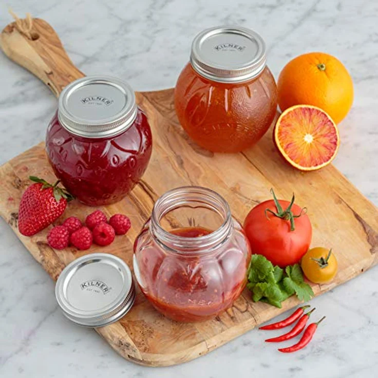 Kilner Marmeladenglas, Erdbeere, 400 ml Einkochglas, Glas, transparent, 11 cm – Bild 8