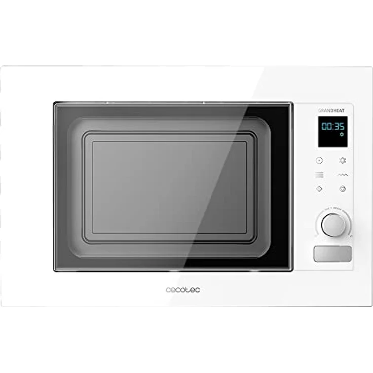 Cecotec Eingebaute Digitale Mikrowelle Grandheat 2090 Built-In Touch White. 800 W, 20 Liter, Touch, Grill, 5 Stufen, 8 voreingestellte Funktionen, Timer – Bild 1
