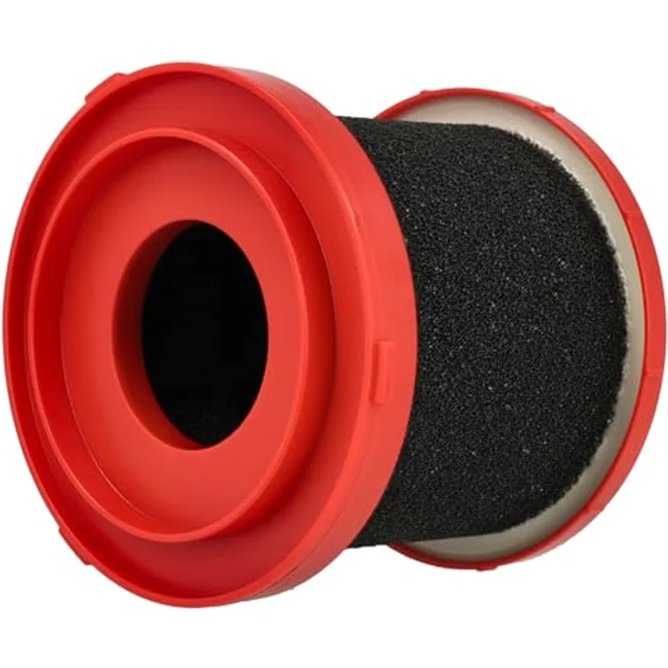 vhbw Nassfilter Ersatz für Milwaukee 4932478802, 4932479806, 49-90-2015 für Staubsauger - Schaumstoff/Kunststoff Rot Schwarz - Hochwertiger Schaumfilter für Flüssigkeiten mit Schutz vor Feuchtigkeit – Bild 1