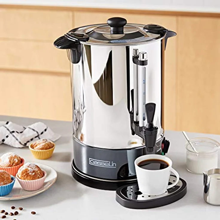 CASSELIN CPC48S Kaffeevollautomat mit 48 Tassen Sp, Edelstahl – Bild 5