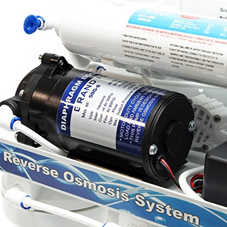 Naturewater 5 Stufen Umkehrosmose RO 180 L-Tag mit Druckerhöhungspumpe und manuellem Ventil – Bild 5