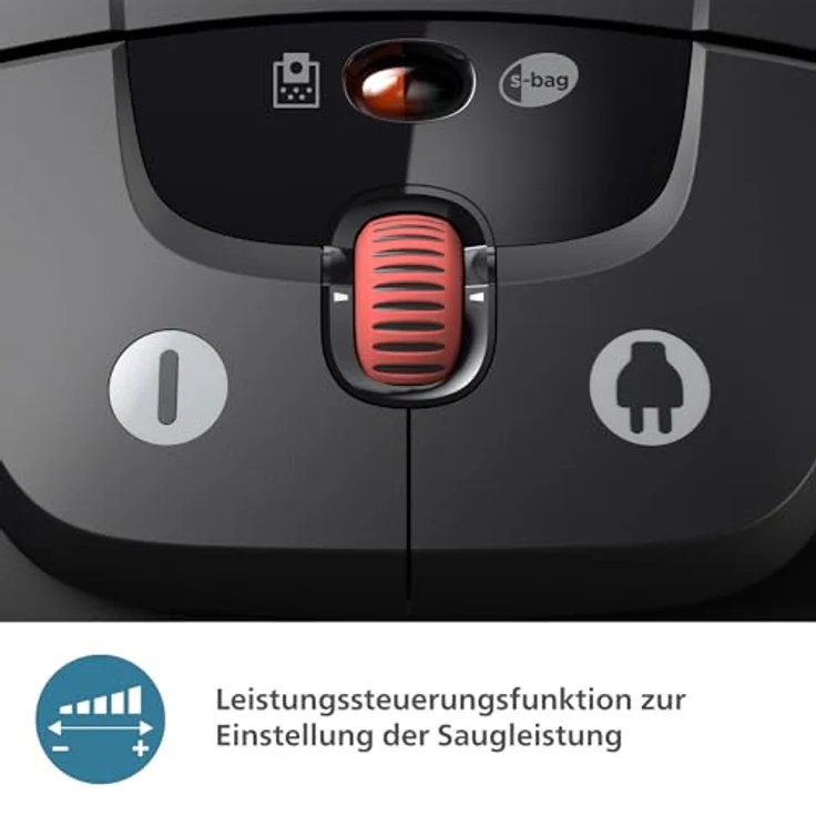 Philips Bodenstaubsauger XD8122/10 8000 Serie, 900W, 4l, mit HEPA-Filter, TriActive+ LED-Düse, Möbelaufsätze inkl, Tiefschwarz matt – Bild 6
