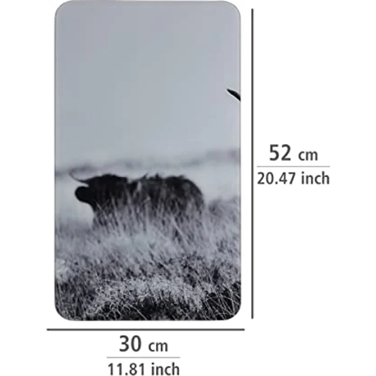 Wenko Herdabdeckplatte Universal Highland Cattle, 2er Set, für alle Herdarten – Bild 6