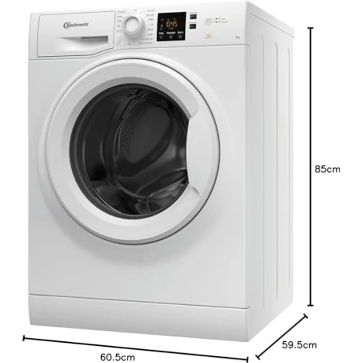 Bauknecht BPW 814 A, Frontlader-Waschmaschine, A, Fassungsvermögen 8 kg, Standgerät, Breite 60 cm – Bild 12