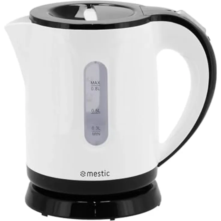Mestic camping wasserkocher 0,8L MWC-100 schwarz-weiß