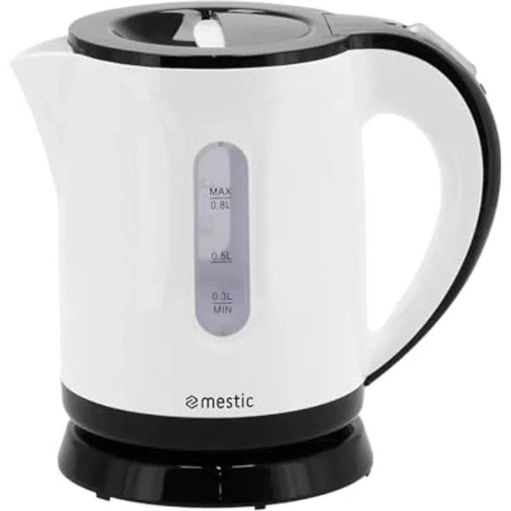 Mestic camping wasserkocher 0,8L MWC-100 schwarz-weiß – Bild 1