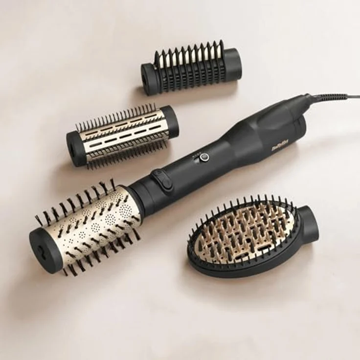 BaByliss AS970E Big Hair Lustre, Ionen-Technologie, 650 Watt Leistung, 2 Temperaturstufen, 2 Gebläsestufen, gold – Bild 3