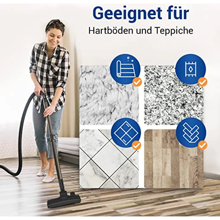VIOKS Staubsaugerdüse 35mm Staubsauger Aufsatz mit Adapter 32mm & Staubsauger Bodendüse Staubsauger Bürste Universal - Staubsauger Zubehör – Bild 5