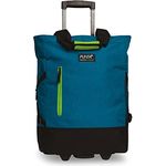 Fabrizio Einkaufstrolley Punta Wheel-Shopping-Roller, 52 cm, 36 Liter, 2 Rollen, petrol/hellgrün, wasserabweisendes Polyester, XL-Hauptfach mit Reißverschluss, belastbar bis 12 kg