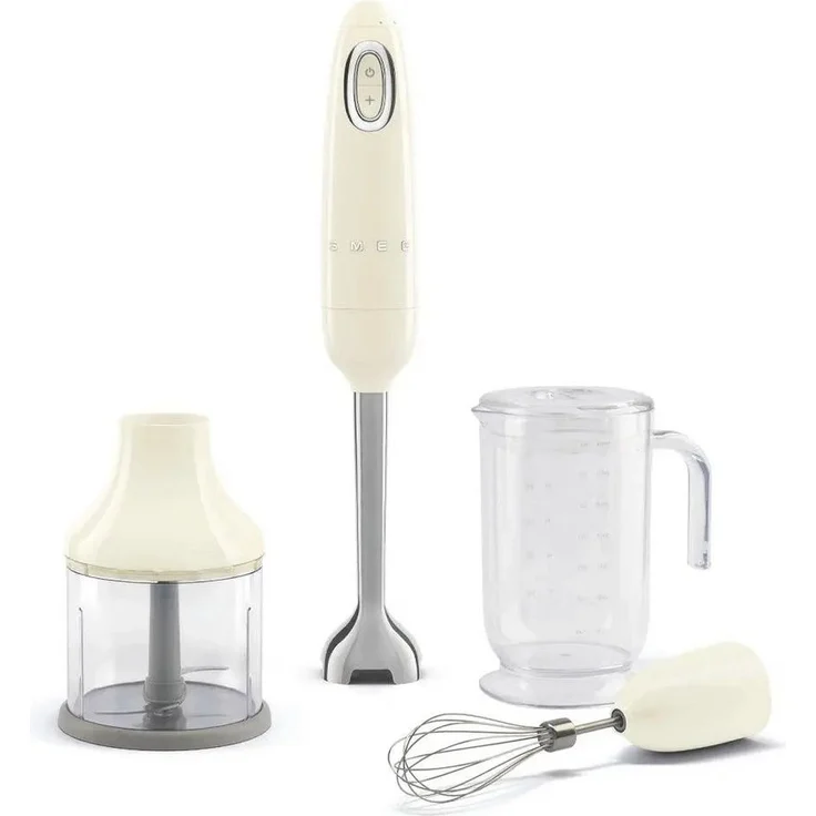 Smeg Stabmixer HBF03, elegantes Retro-Design, 700-Watt-Motor, creme – Bild 1