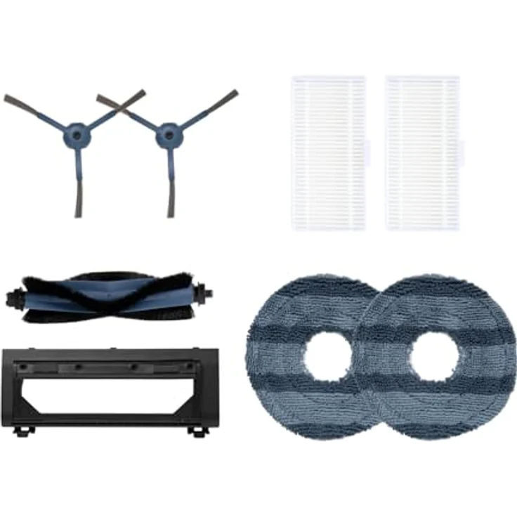 eufy Zubehörset für Saugroboter Omni C20, 2 Seitenbürsten, 2 waschbare Filter, 1 Rollbürste, 1 Bürstenschutz, 2 Wischpads – Bild 1