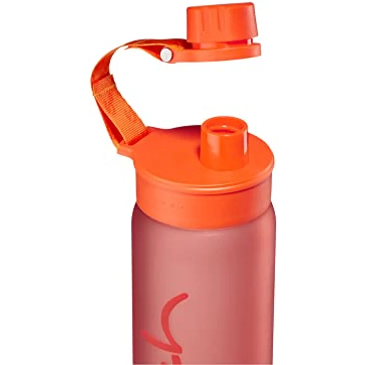 satch Sport Trinkflasche BPA frei 650 ml, Auslaufsicher und Kohlensäure geeignet, für Sport- und Erfrischungsgetränke Orange – Bild 5
