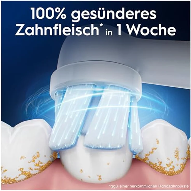 Oral-B iO Sanfte Reinigung, Original Aufsteckbürsten, geeignet für empfindliches Zahnfleisch, Weiß, 8 Stück – Bild 2