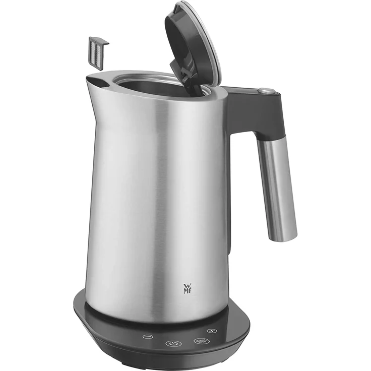 WMF 04.1331.0011 Kineo Wasserkocher, 3000 Watt, 1,6 Liter, Kalkfilter, Temperatureinstellung, Einhand-Deckelöffnung, Cromargan, edelstahl – Bild 11