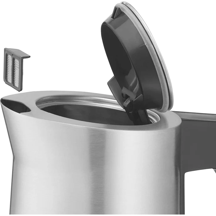 WMF 04.1331.0011 Kineo Wasserkocher, 3000 Watt, 1,6 Liter, Kalkfilter, Temperatureinstellung, Einhand-Deckelöffnung, Cromargan, edelstahl – Bild 6