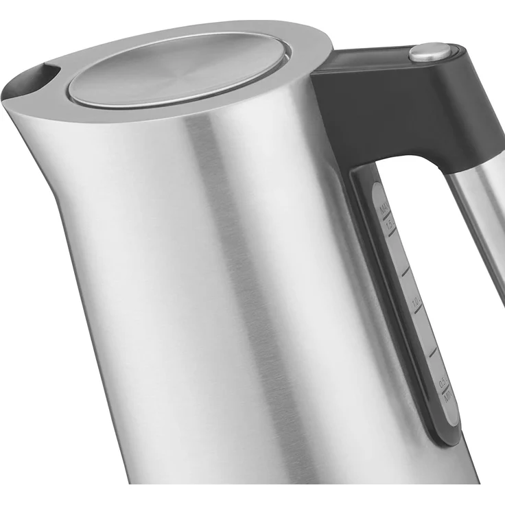 WMF 04.1331.0011 Kineo Wasserkocher, 3000 Watt, 1,6 Liter, Kalkfilter, Temperatureinstellung, Einhand-Deckelöffnung, Cromargan, edelstahl – Bild 8