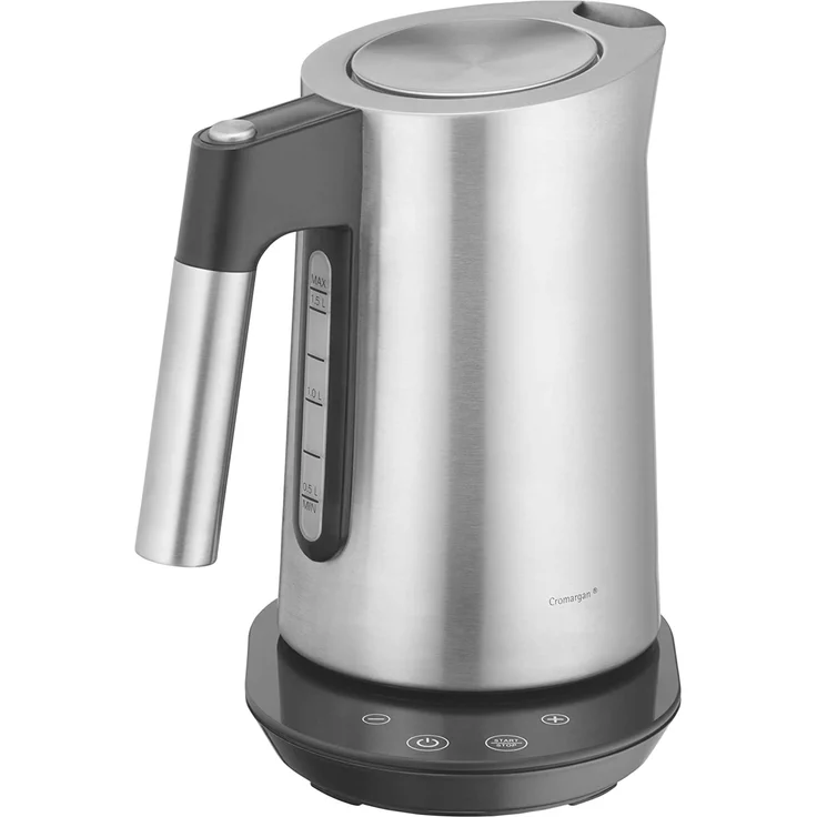 WMF 04.1331.0011 Kineo Wasserkocher, 3000 Watt, 1,6 Liter, Kalkfilter, Temperatureinstellung, Einhand-Deckelöffnung, Cromargan, edelstahl – Bild 13