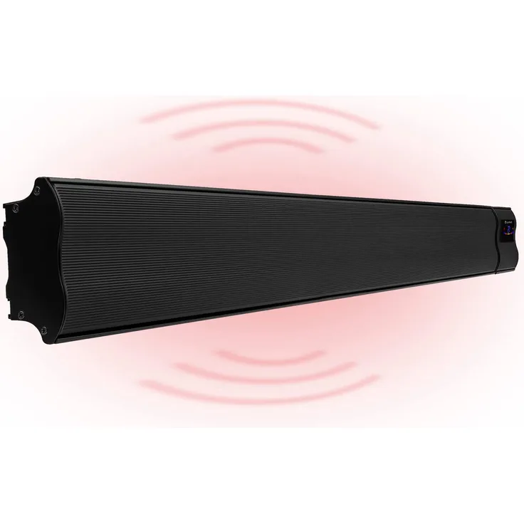 Klarstein Cosmic Beam Smart 30 Infrarot-Heizstrahler 3000W App-Steuerung Fernbedienung, schwarz, Heizstrahler