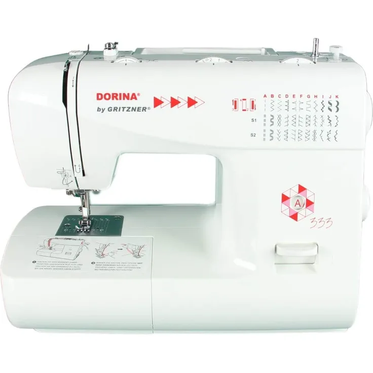 Gritzner Dorina 333 Freiarm-Nähmaschine 33 Nutz- & Zierstiche für jeden Stoff
