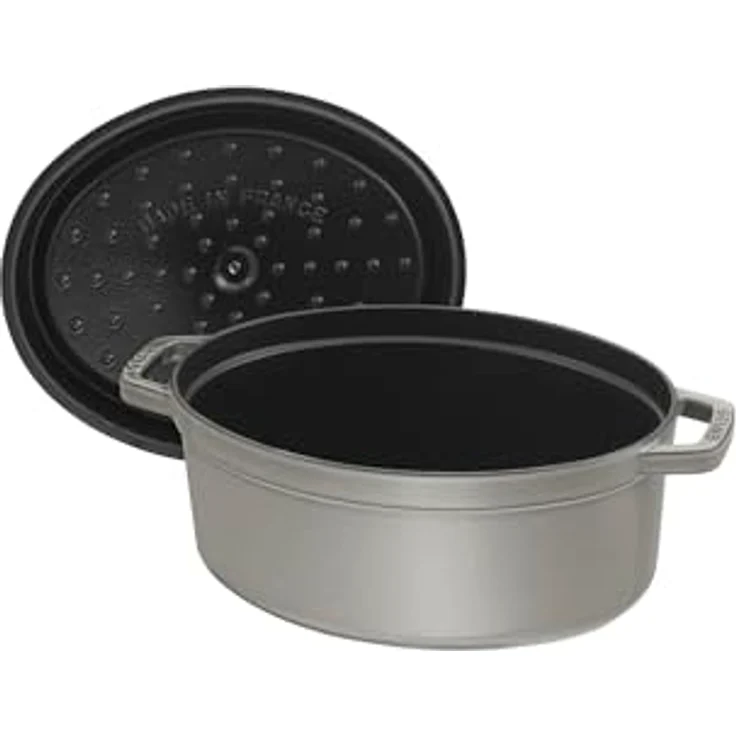 STAUB Cocotte, oval, Induktionsgeeignet, Gusseisen, graphitgrau, 17 cm, 1 Einheiten – Bild 5