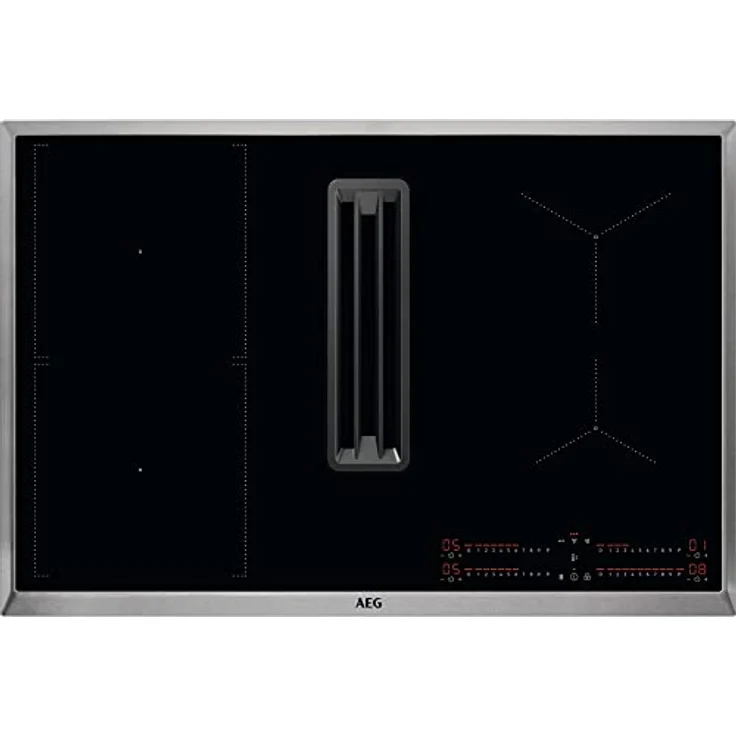 AEG COLI84COXB Autarkes Kochfeld mit integriertem Dunstabzug / 80cm / Induktion / Auto-Funktion / Bridge-Funktion / Umluft – Bild 1