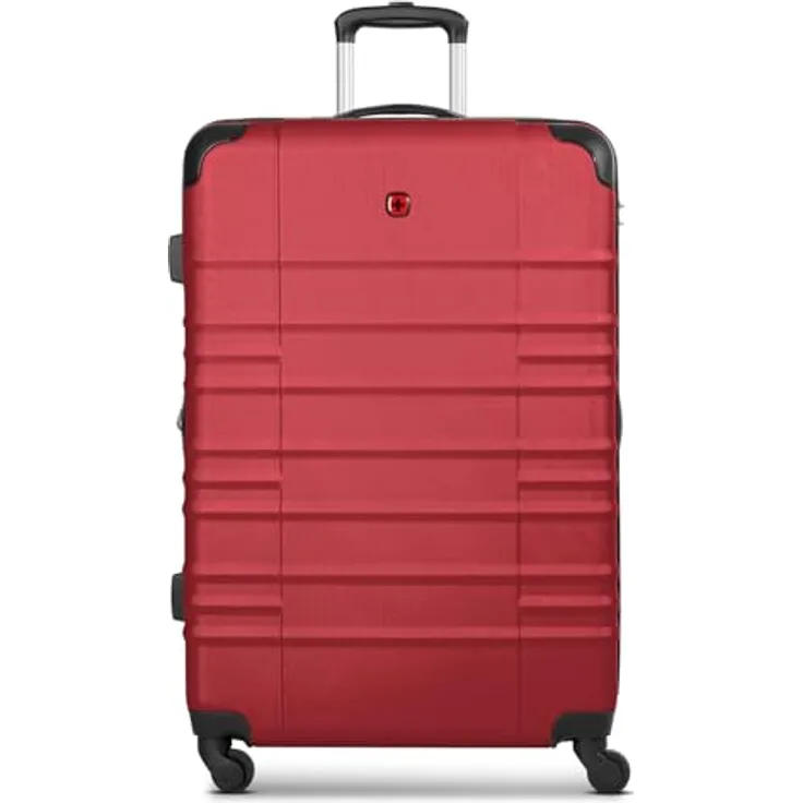 WENGER Amplar Evo Check-in Koffer, großer XL Trolley 94 Liter, 51 x 30 x 75 cm, erweiterbar, stoßfestes ABS Material, Teleskopgriff, stilvolles Design