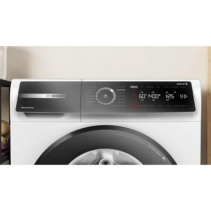 Bosch WGB254031, Serie 8, Smarte Waschmaschine 10 kg, 1400 U/min, Made in Germany, Fleckenautomatik, Iron Assist reduziert Knitterfalten, 4D Wash System, Mini Load, schneller waschen mit Speed Perfect. – Bild 3