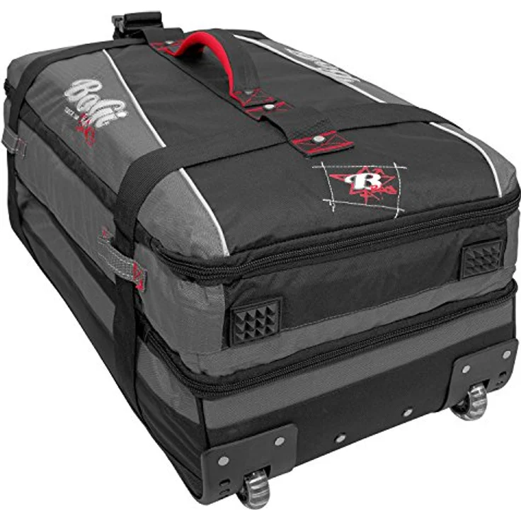 BoGi Bag Durchläufer Koffer, 71 cm, 85 L, Grau/Schwarz, hochwertiger Reisetrolley mit leichtlaufenden Skaterrollen und 2 Packzonen – Bild 3