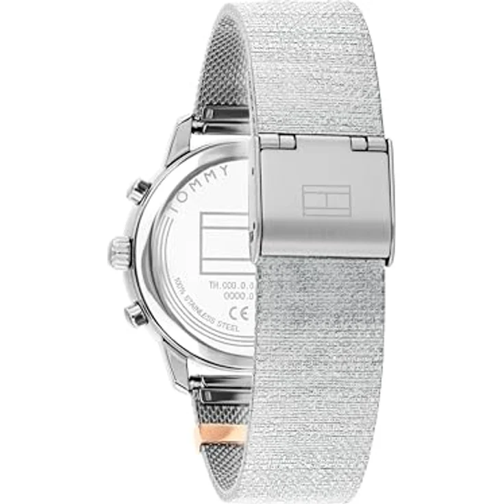 Tommy Hilfiger BLAKE 1782807, Multifunktions-Armbanduhr, Quarz, Damenuhr, Edelstahl, hellblau-silberfarben, analog, 34 mm – Bild 4