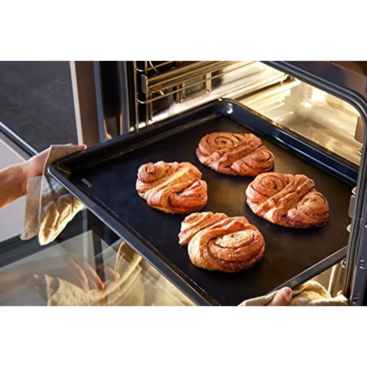 GEFU Dauerbackfolie Set AGEN, antihaftend und wiederverwendbar bis 1000 Mal, 44x39 cm, hitzebeständig bis 260°C – Bild 2