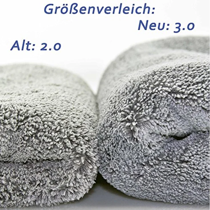 Petzoldt's Superflausch 3.1 Microfaser-Poliertuch, Trockentuch zur Autopflege, 3er Pack, optimale Saugfähigkeit, 44x44 cm, Profi-Qualität – Bild 4