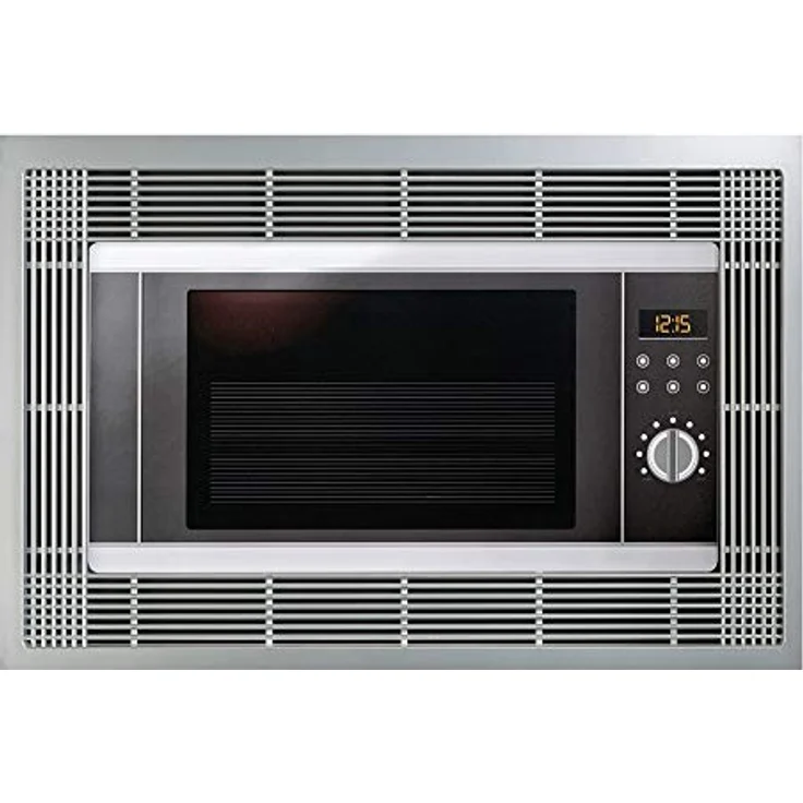 Emuca 8934725 Rahmen zum Einlassen von Mikrowellen in Möbel mit 60 cm aus grauem Kunststoff mit Metallüberzug – Bild 8
