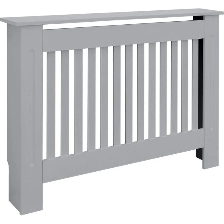 ML-Design Heizkörperverkleidung Landhausstil, 112x19x82cm, grau lackiert aus MDF mit einfacher Montage