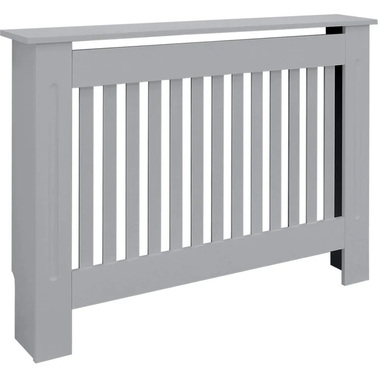 ML-Design Heizkörperverkleidung Landhausstil, 112x19x82cm, grau lackiert aus MDF mit einfacher Montage