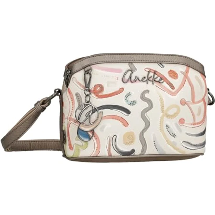 Anekke Olympia Umhängetasche 27 cm, Damenhandtasche mit Reißverschluss und verstellbarem Riemen, robustes Polyurethan – Bild 3