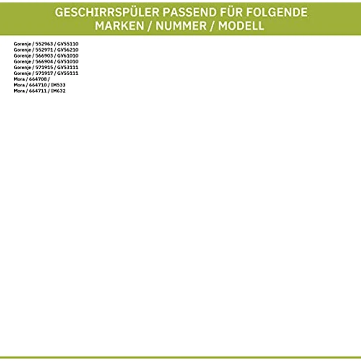 Montagesatz Gorenje 686232 für Geschirrspüler – Bild 2