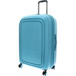 Mandarina Duck LOGODUCK + Trolley Large EXP, Koffer mit TSA Lock in polycarbonat, schwarz